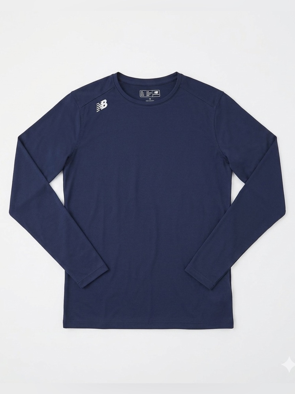 New Balance Men’s Long-Sleeve Performance Tee - Navy